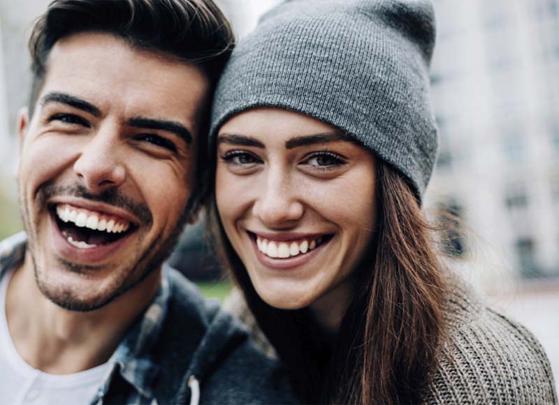 smiling young couple